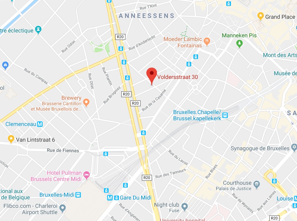 map for beer tasting brussels